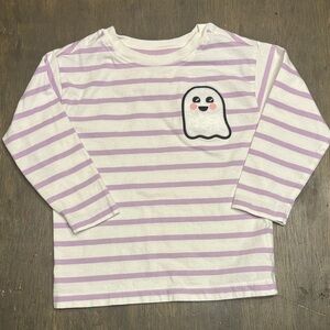 Old Navy Kids Long Sleeve Shirt with Lavender Stripes